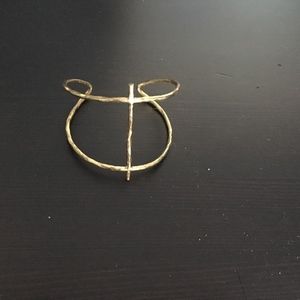 Gold cuff bracelet